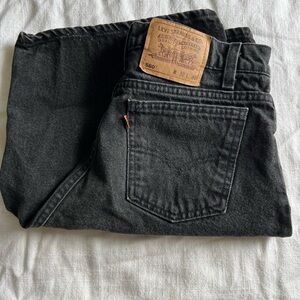 Levi's Men's Black Denim 560 Shorts